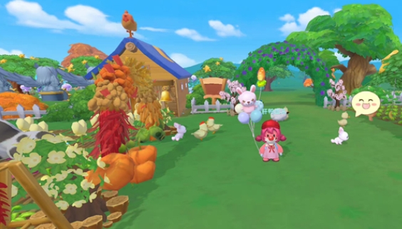 摩尔庄园邻居外面怎么放东西