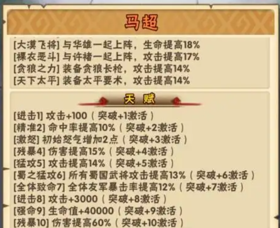 少年三国志马超配什么神兵