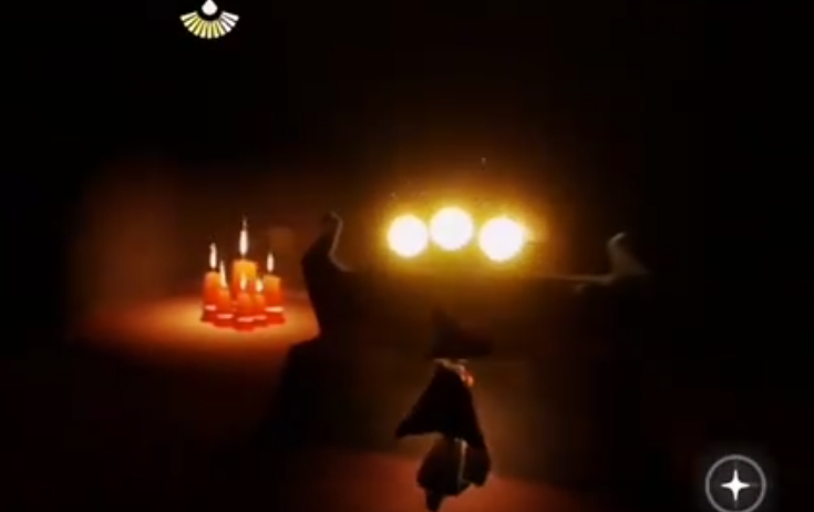光遇晨岛三个光球怎么过