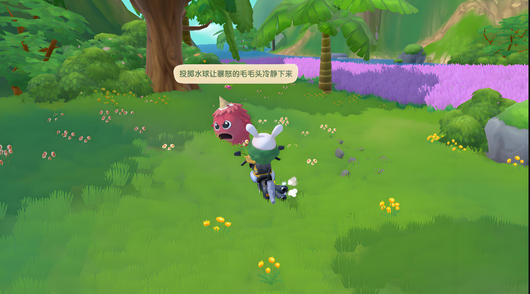 摩尔庄园毛毛头水球怎么投