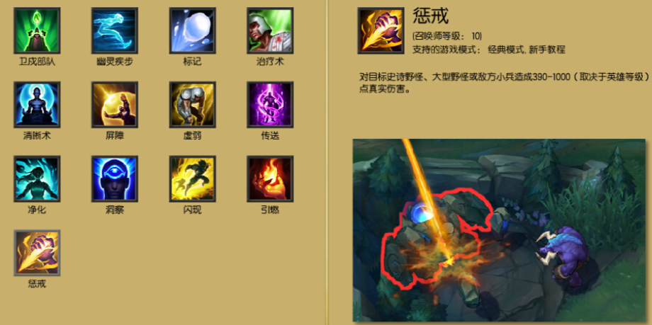 英雄联盟手游惩戒有什么用