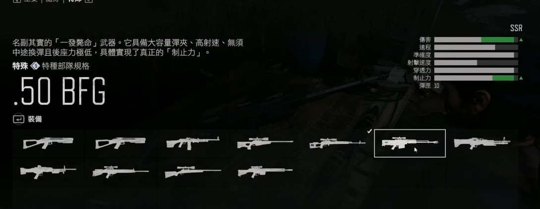 往日不再前期用什么枪