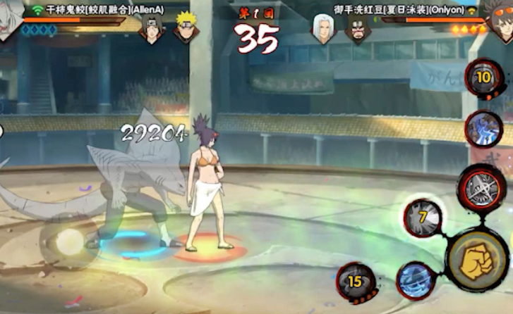 火影忍者红豆泳装怎么玩