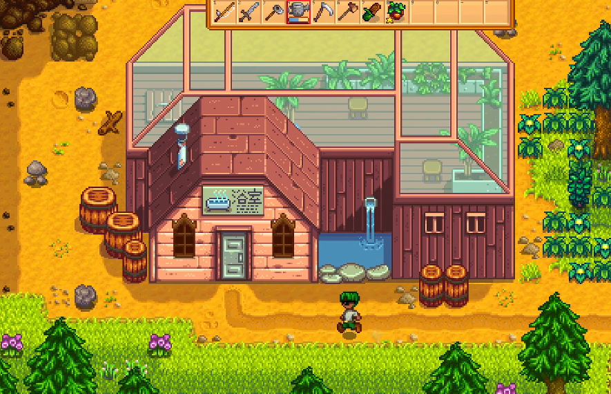 星露谷物语温泉附近山洞怎么进去