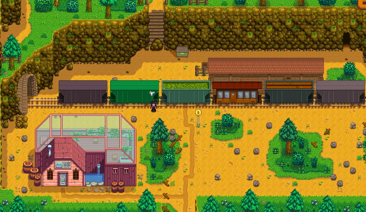 星露谷物语火车经过去哪里捡东西 星露谷物语火车经过去哪里捡东西