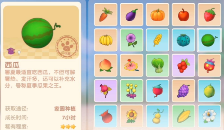 摩尔庄园的西瓜怎么拿