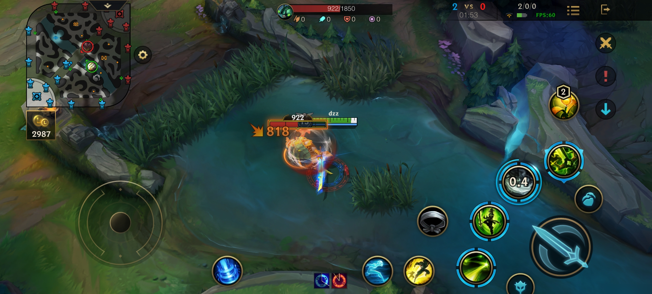 英雄联盟手游如何补塔刀