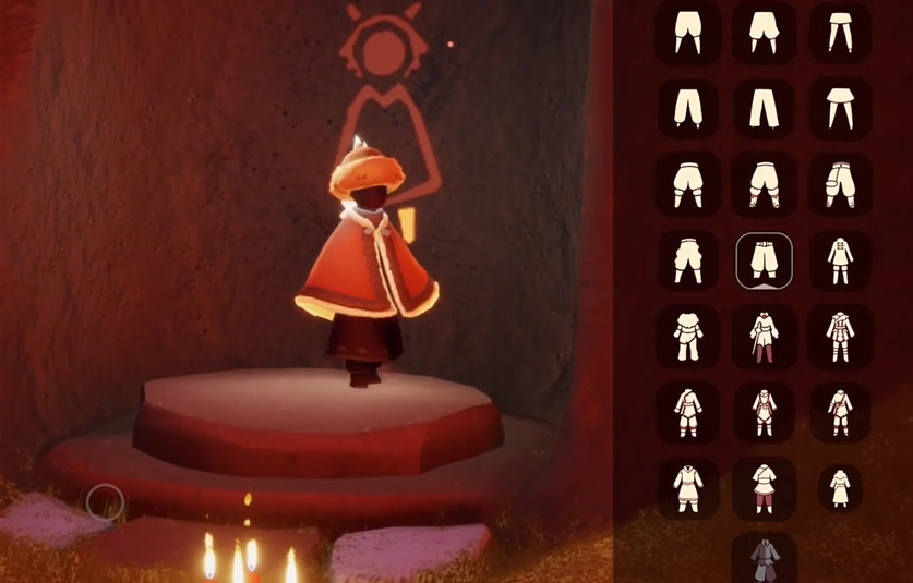 光遇无翼怎么换配件裤子 光遇无翼怎么换配件裤子