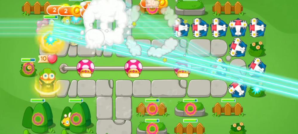 保卫萝卜公园55关怎么打