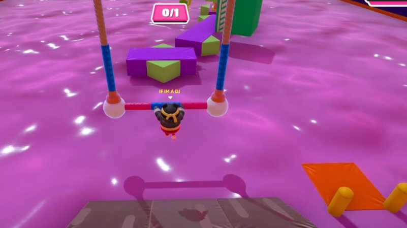 糖豆人梦幻管道怎么抓住秋千