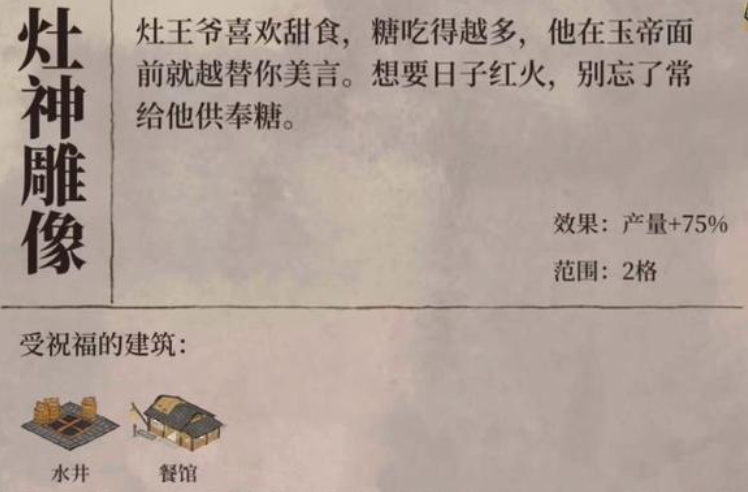 江南百景图水井有什么用